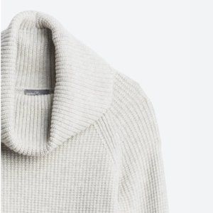 Sharon Cowl Neck Waffle Stitch Pullover